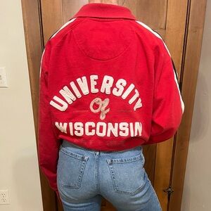 Vintage University of Wisconsin zip up